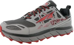 Walking|Running>Altra Mens Trail Running Lightweight Shoes Lone Peak 3.0 Neoshell Grey/Red3.0