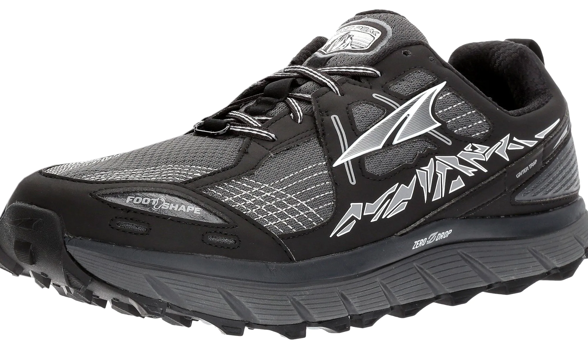 Running>Altra Men's Trail Running Lightweight Platform Shoes Lone Peak 3.5 Black