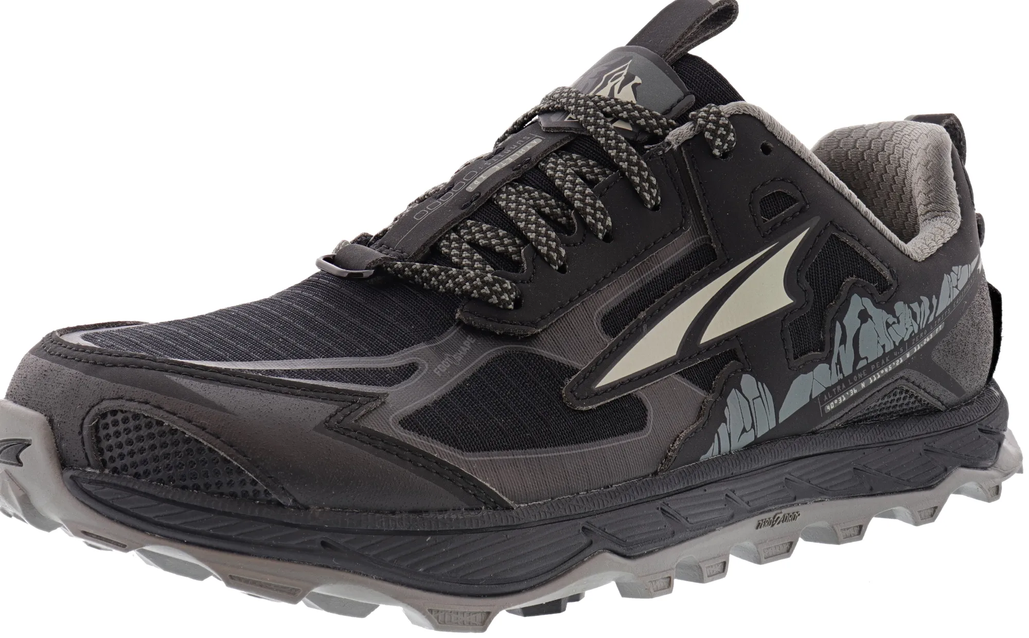 Running>Altra Women's Lone Peak 4.5 Lightweight Trail Running Shoes Black