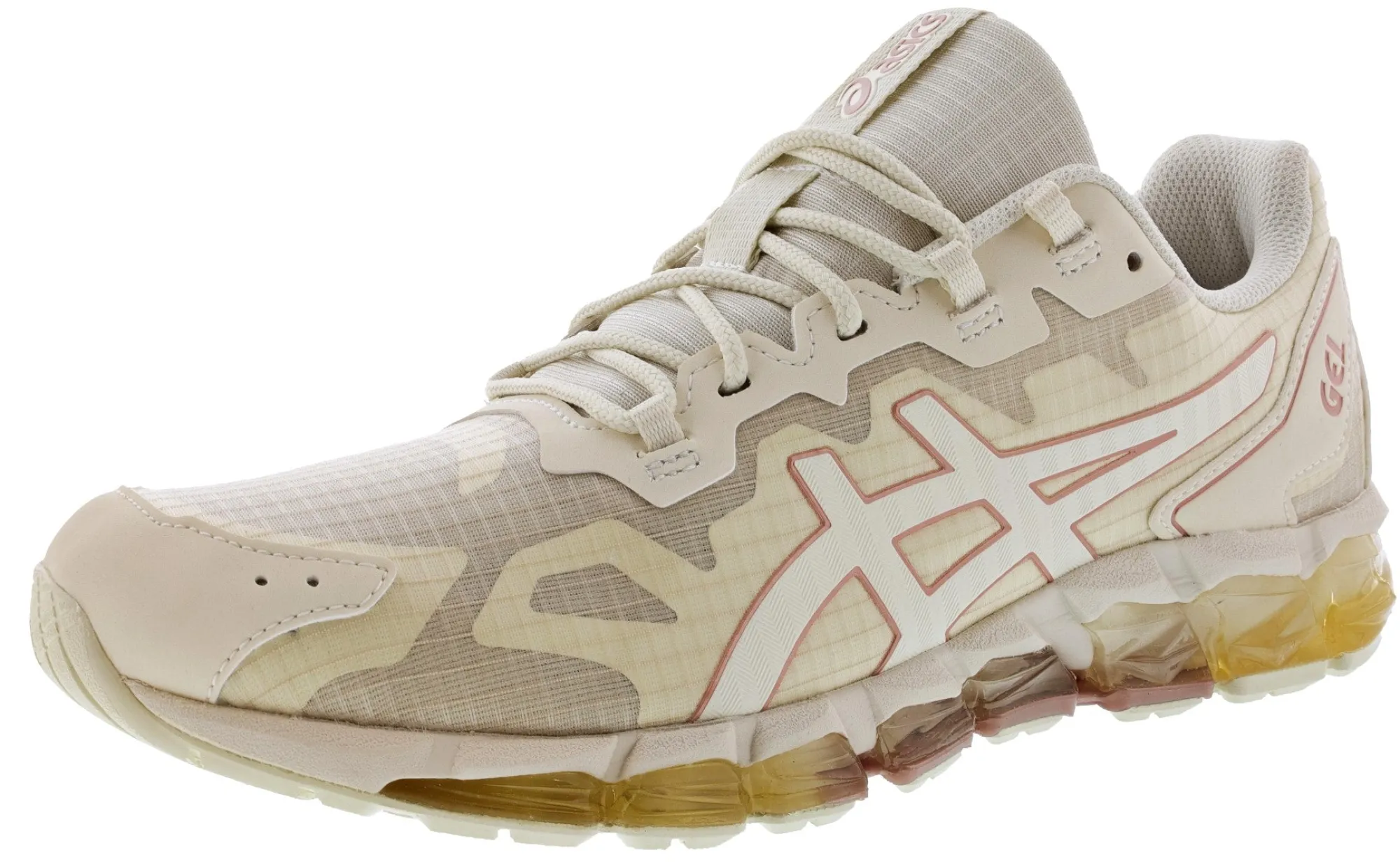 Walking|Running>Asics Gel-Quantum 360 6 Women's Lightweight Running Shoes Birch/Rose Gold