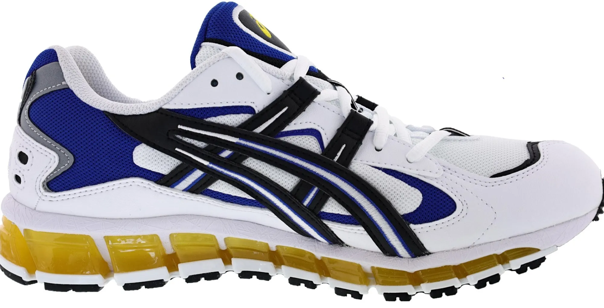 Walking|Running>ASICS Men's Cushioned Running Shoes Gel Kayano 5 360 White/Black