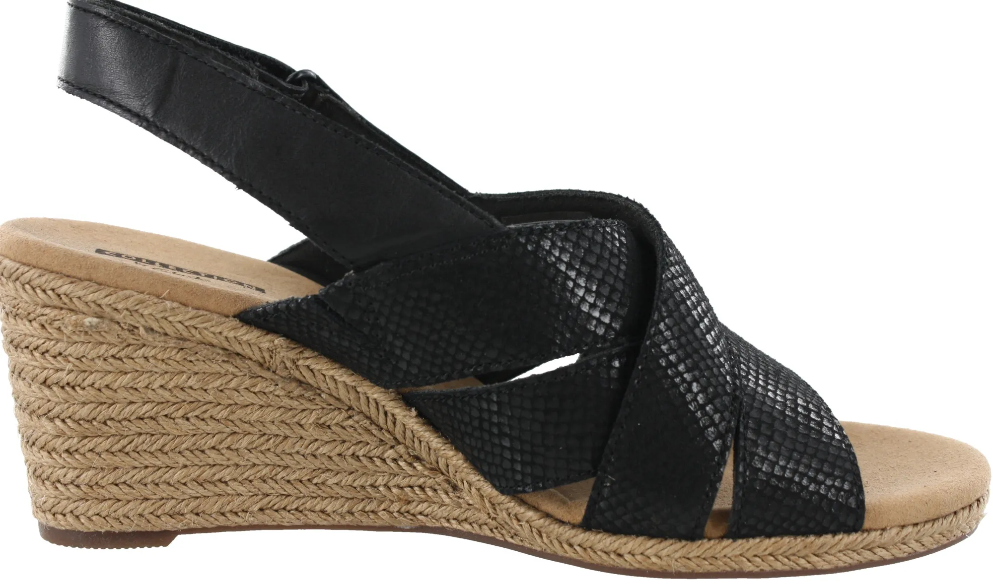 Sandals|Heels>Clarks of England Clarks Lafley Krissy Ankle Strap Wedge Sandals Women's