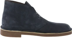 Casual|Boots>Clarks of England Clarks Mens Bushacre 2 Casual Desert Boots navy nubuck