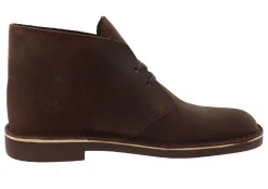 Wide Width Shoes|Dress Shoes>Clarks of England Clarks Mens Desert Boots Bushacre 2 Beeswax Leather