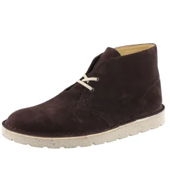 Boots>Clarks of England Clarks Mens Desert Hi Top Lace Up Office Business Work Boots Dark Brown Suede7999