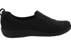 Walking|Casual>Clarks of England Clarks Sillian Paz Women's Shoes for Flat Feet and Plantar Fasciitis Black Synthetic Nub1