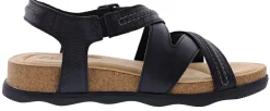 Sandals>Clarks of England Clarks Women's Brynn Ave Adjustable Buckle Strap Sandals