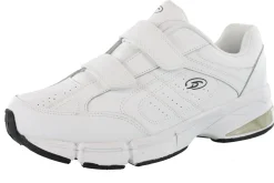 Walking>Dr. Scholls Mens Omega Hoop and Loop Tennis Shoes for Elderly Wide Width