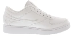Walking>Fila A-Low Lace up Low Top Retro Men's Shoes White/White/White1001