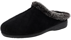 Slippers>Flexus by Spring Step Women's Sleeper Memory Foam Slippers Black