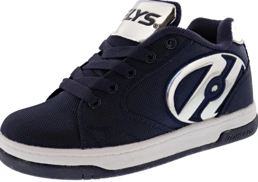 Skate>Heelys Propel Ballistic Kids Shoes with Wheels Navy/Silver