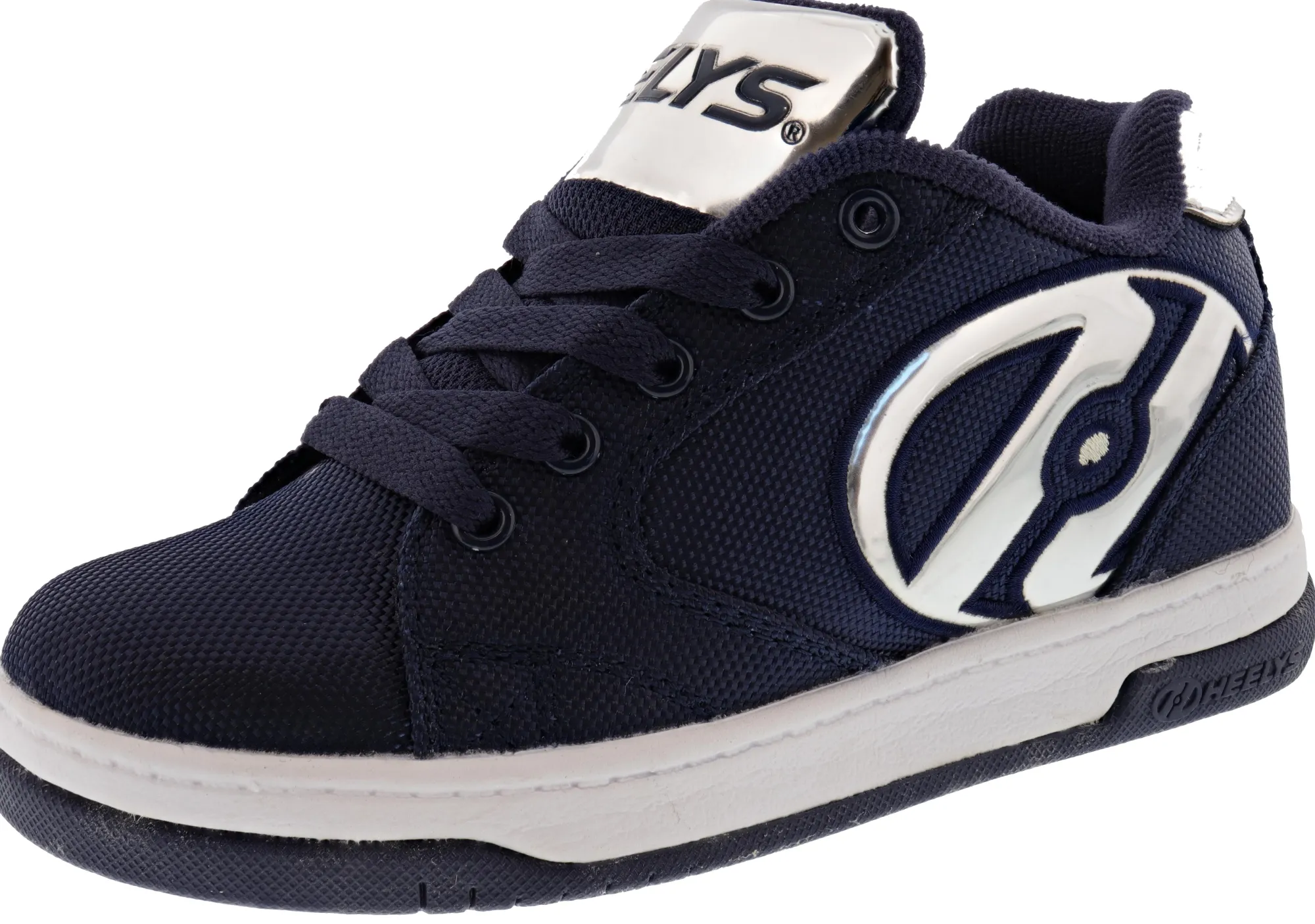 Skate>Heelys Propel Ballistic Kids Shoes with Wheels Navy/Silver