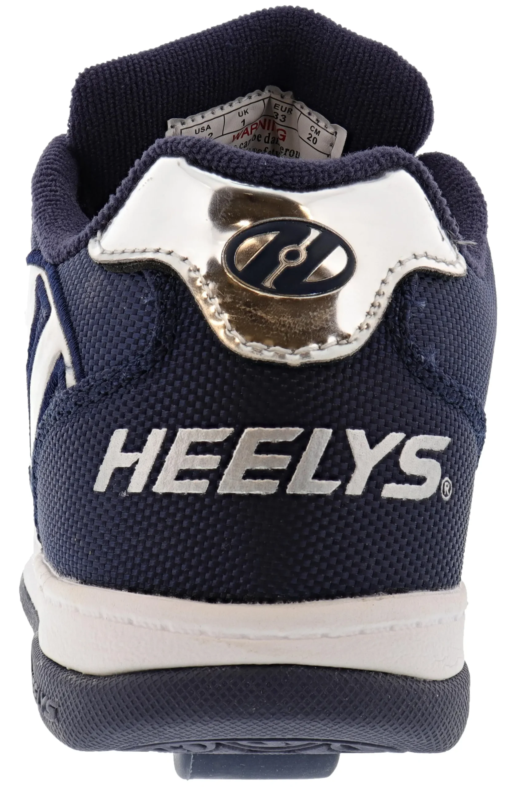 Skate>Heelys Propel Ballistic Kids Shoes with Wheels Navy/Silver