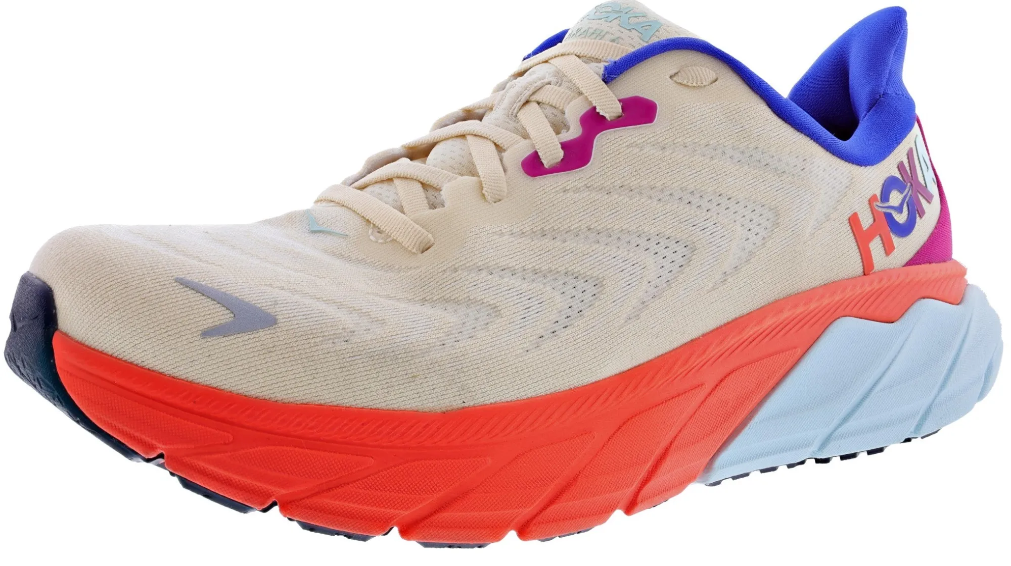 Running>Hoka Arahi 6 Men's Ultra Marathon Cushioned Running Shoes for Bunions