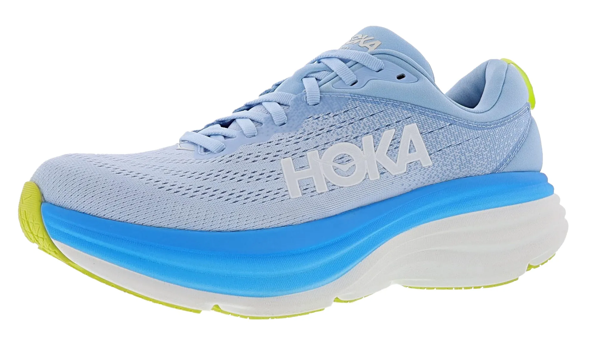 Running>Hoka Men's Bondi 8 Ultra Cushioned Walking & Running Shoes