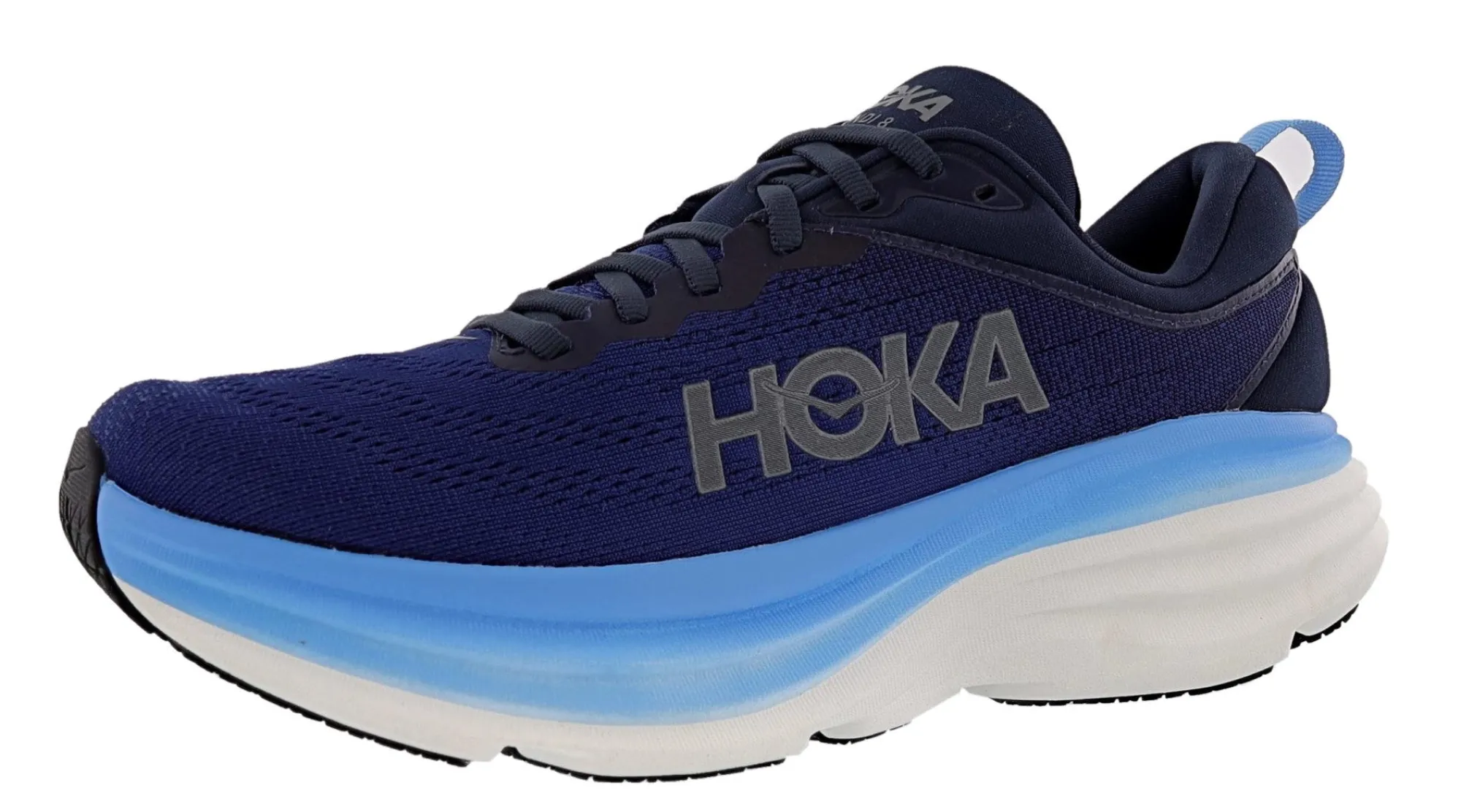 Running>Hoka Men's Bondi 8 Ultra Cushioned Walking & Running Shoes