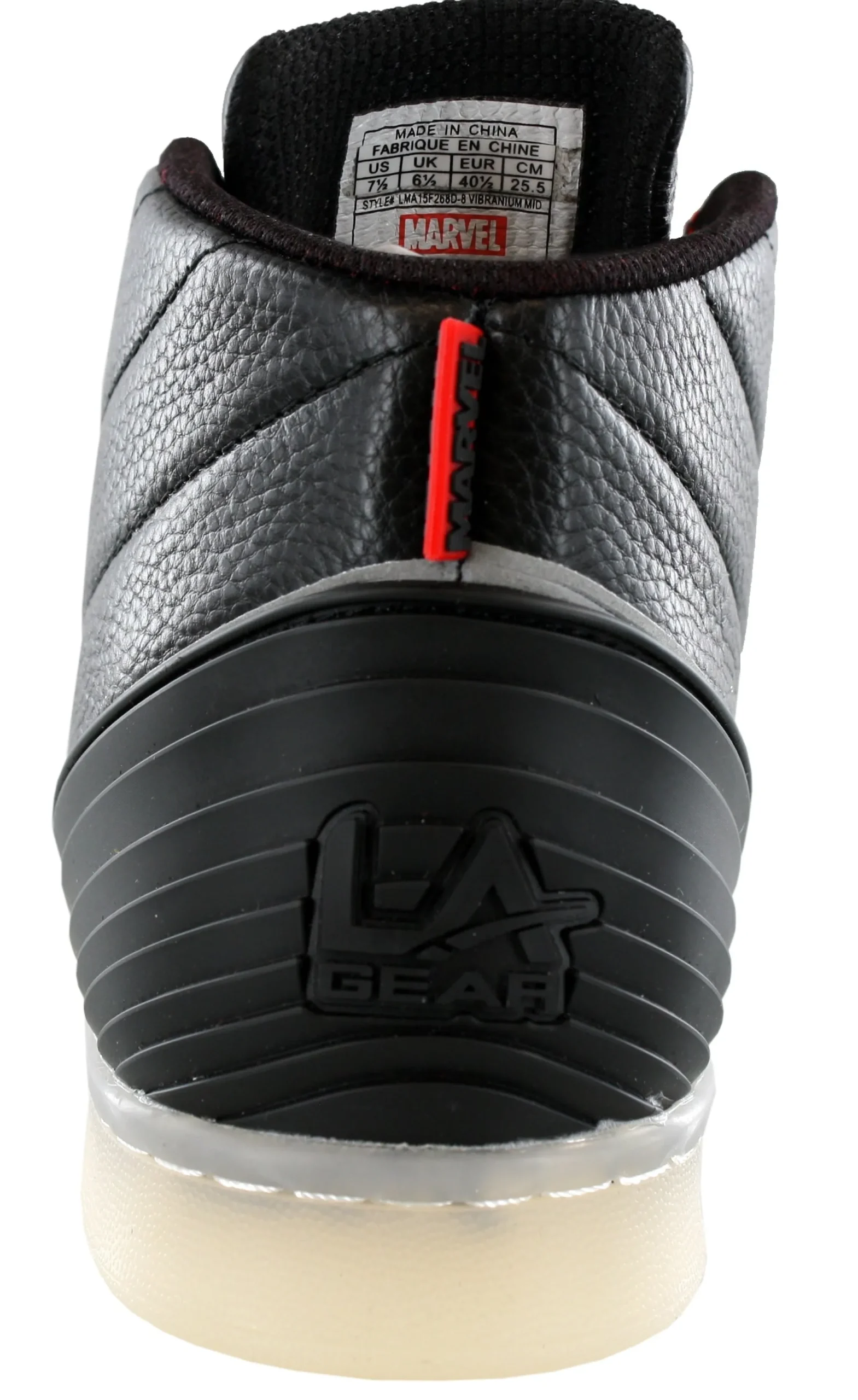 Walking|Casual>LA Gear Marvel Black Panther Vibranium Mid Athletic Shoes Mens Black942