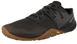 Running>Merrell Men's Trail Glove 6 Barefoot Running Shoes Black