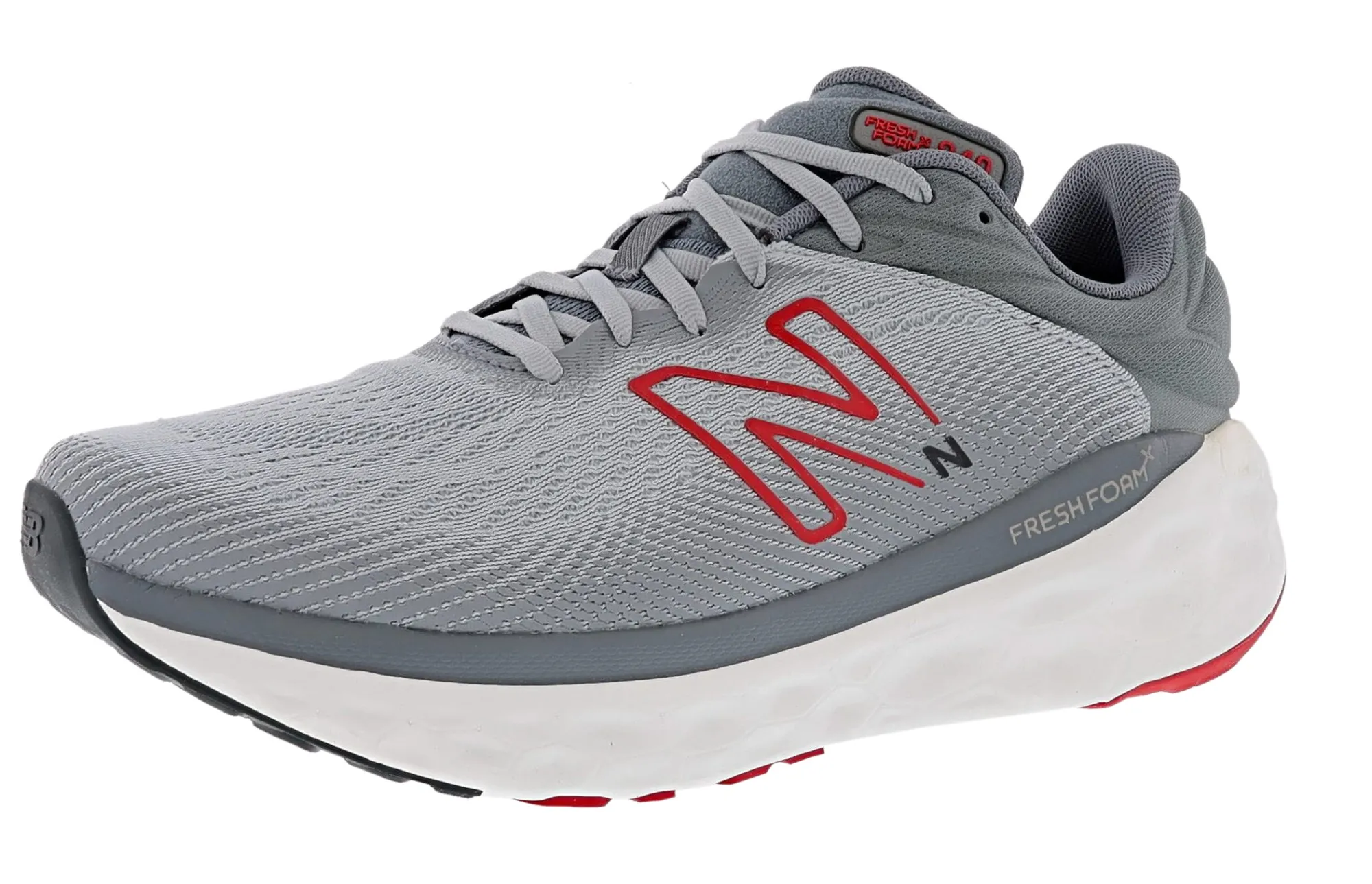 Running>New Balance Men's Fresh Foam X 840F v1 Running Shoes Aluminum Grey/True Red