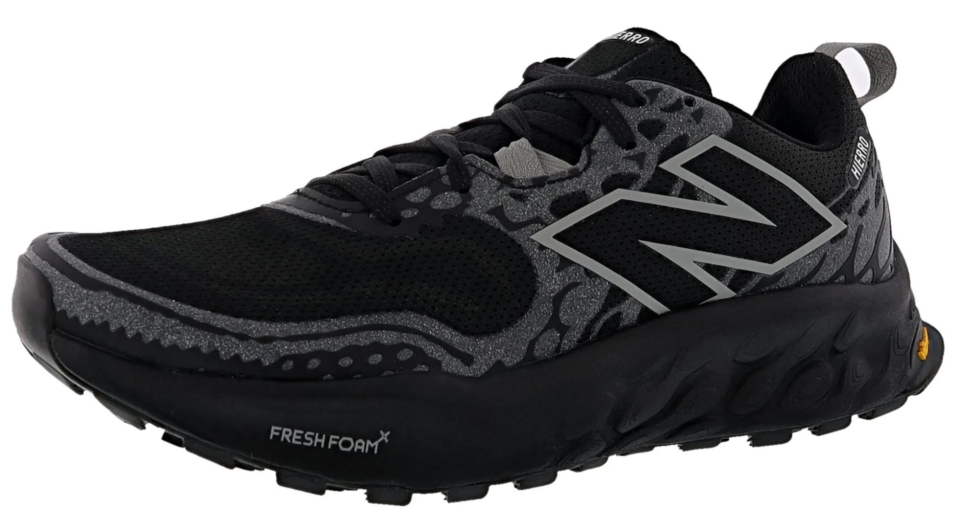 Running>New Balance Men's Fresh Foam X Hierro v8 Trail Running Shoes Black/Shadow Grey
