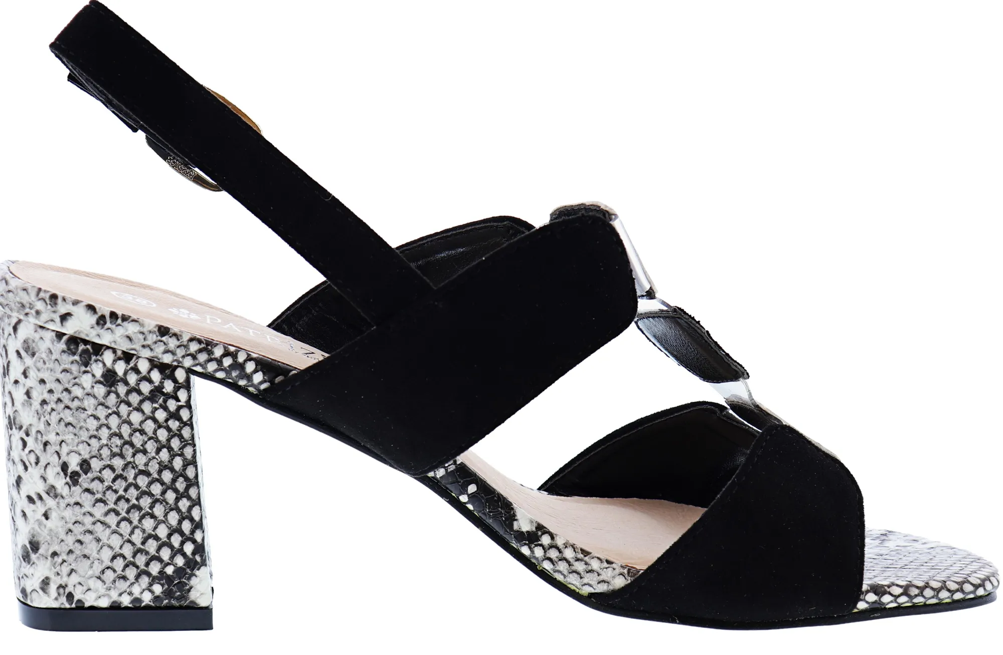 Sandals>Patrizia Morara Slingback Heel Sandals Women Black Multi