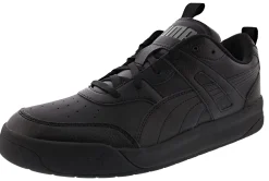 Casual|Basketball>Puma Men's Backcourt SL Low Top Courtstyle Shoes Black/Black