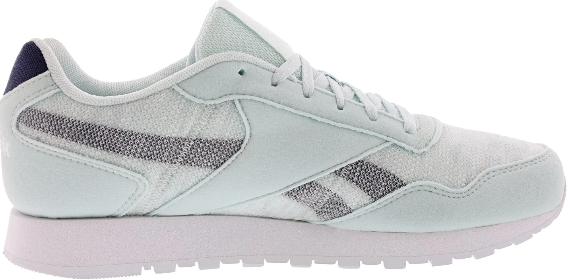 Running|Casual>Reebok Men’s Classic Harman Run TXT Lightweight Running Shoes Chalk Blue/Vector Navy/White