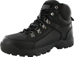 Work|Walking>Rockport Men Lembert Steel Toe Wide WIdth Work Hiker Industrial Boots Black Leather204