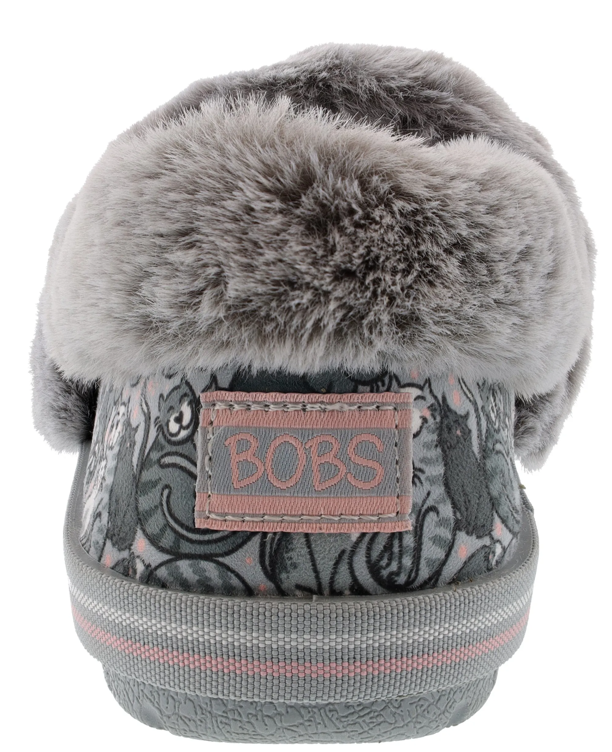 Slippers|Casual>Skechers Bobs Women's Too Cozy Little Spoon Memory Foam Slippers Grey/Multi