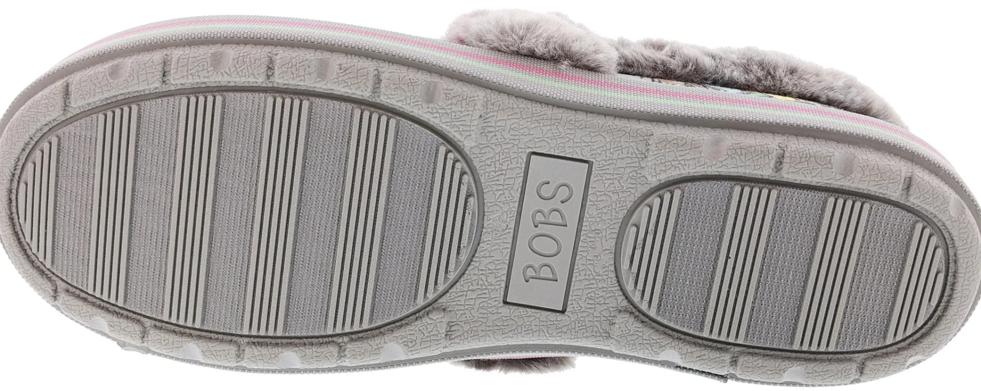 Slippers|Casual>Skechers Bobs Women's Too Cozy Kitten Gloves Memory Foam Slippers Grey/Multi