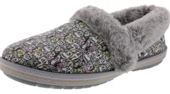 Slippers|Casual>Skechers Bobs Women's Too Cozy Purrfect Storm Memory Foam Slippers Grey/Multi