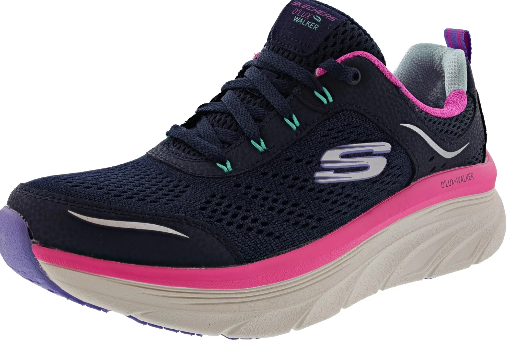 Walking|Shape Ups>Skechers D'Lux Walker Infinite Motion Lightweight Walking Shoes -Women