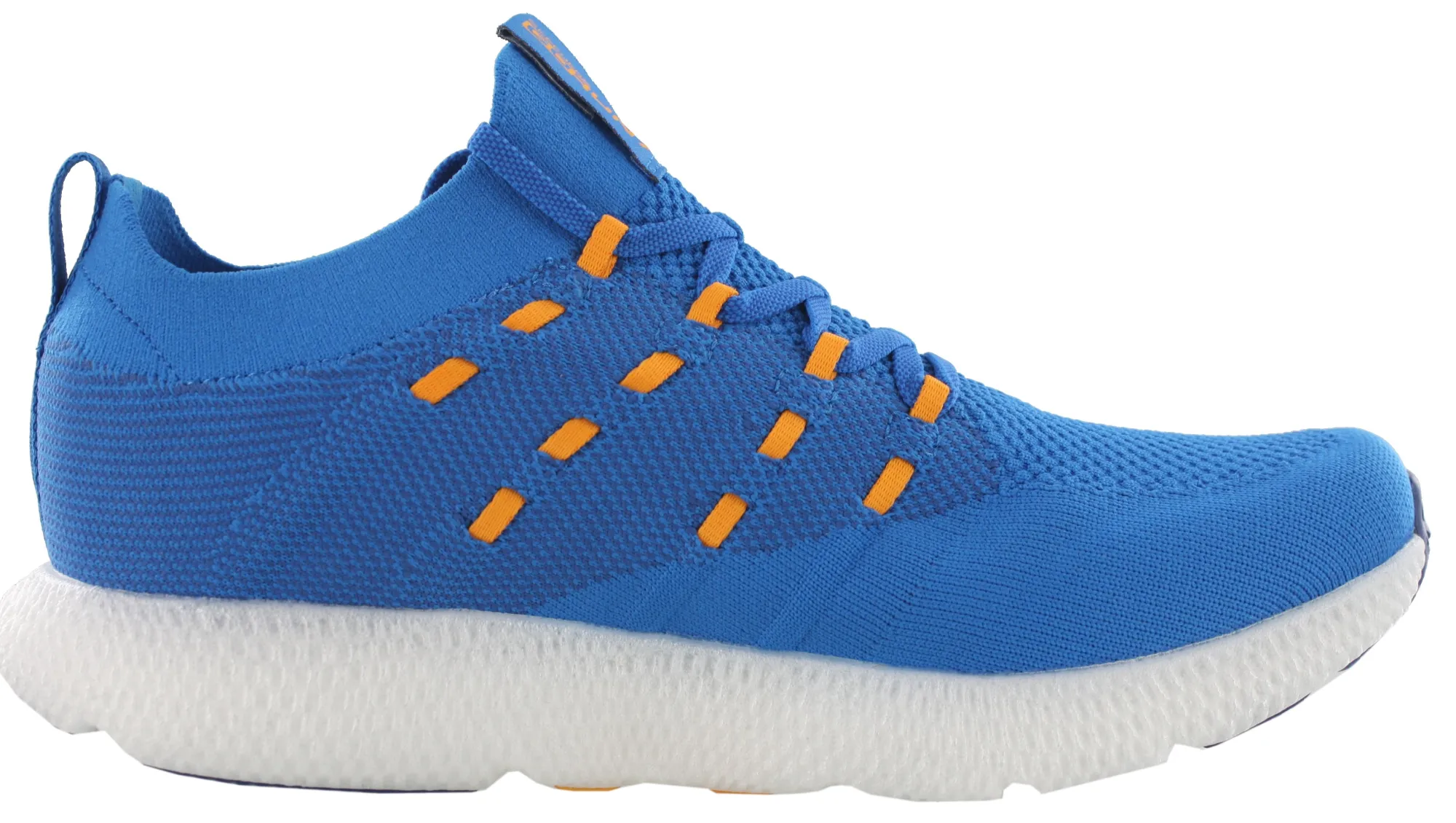 Running>Skechers Go Run 7 Men Lightweight Slip On Running Shoes Blue / Orange219