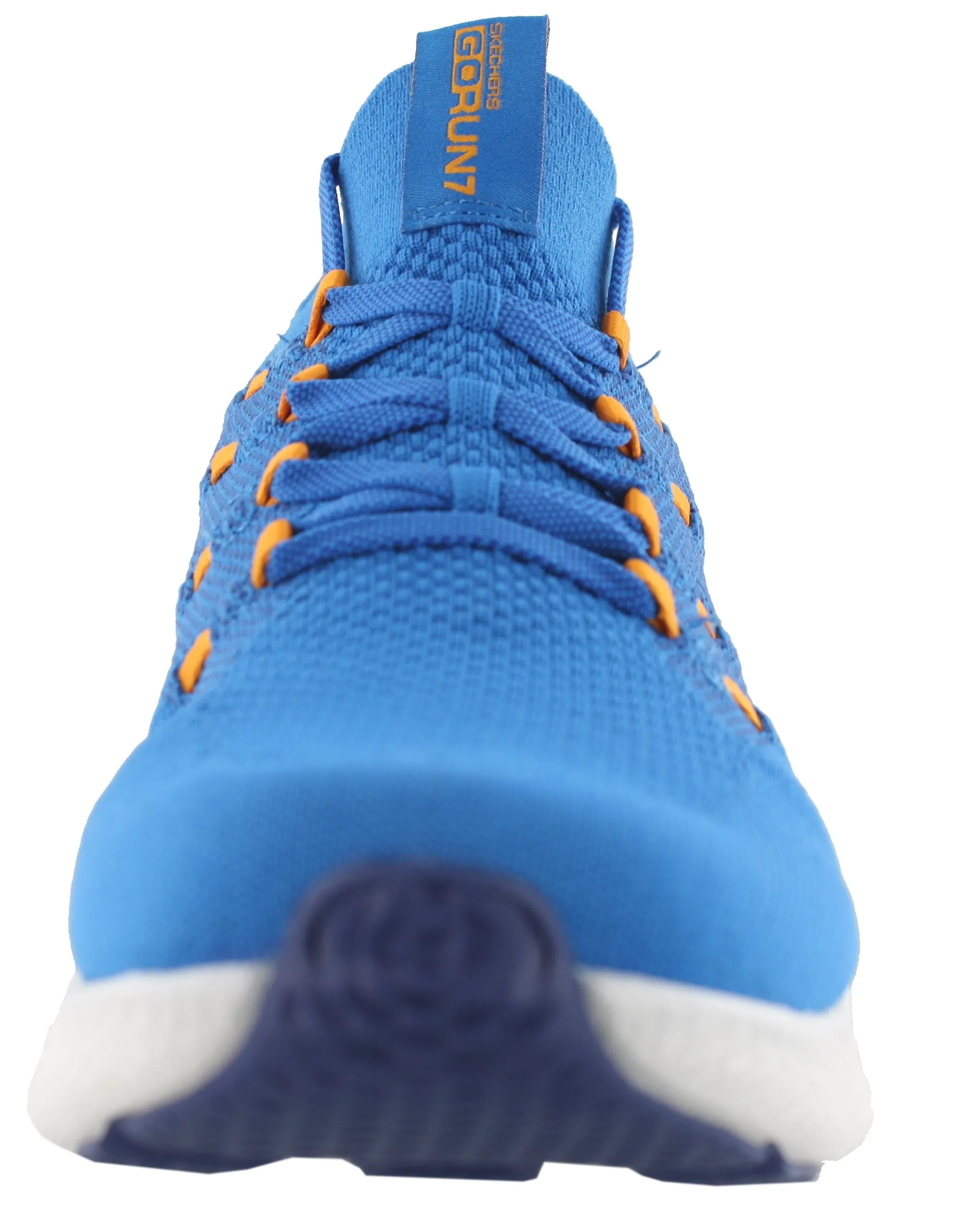 Running>Skechers Go Run 7 Men Lightweight Slip On Running Shoes Blue / Orange219