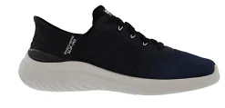 Walking>Skechers Men's Bounder 2.0 Tellem Lace Up Hands Free Slip Ins Walking Shoes Navy/Black
