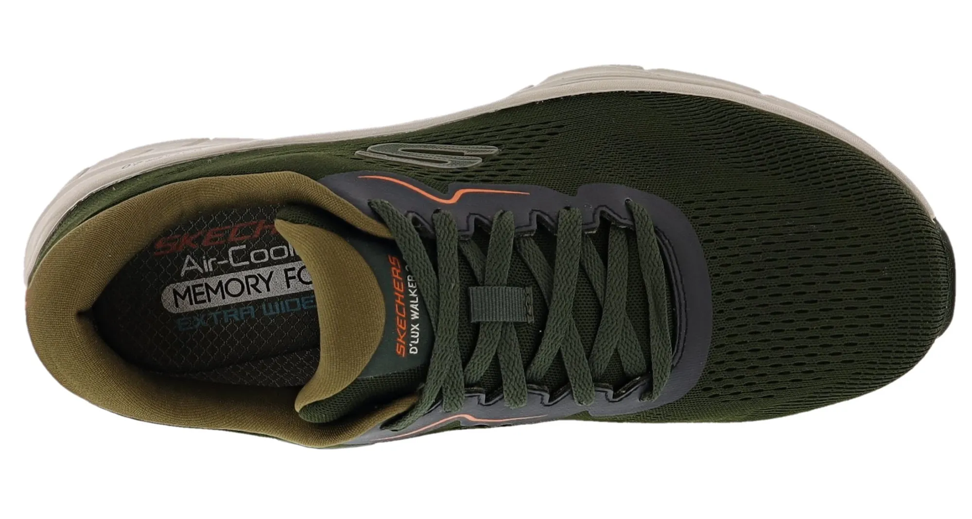 Walking>Skechers Men's Dlux Walker 2.0 Swave X-Wide Walking Shoes