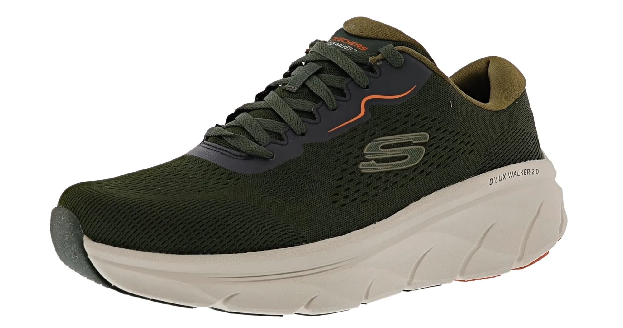 Walking>Skechers Men's Dlux Walker 2.0 Swave X-Wide Walking Shoes