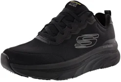 Walking>Skechers Men's D'lux Walker Scrambler Lace Up Walking Shoes Black/Charcoal