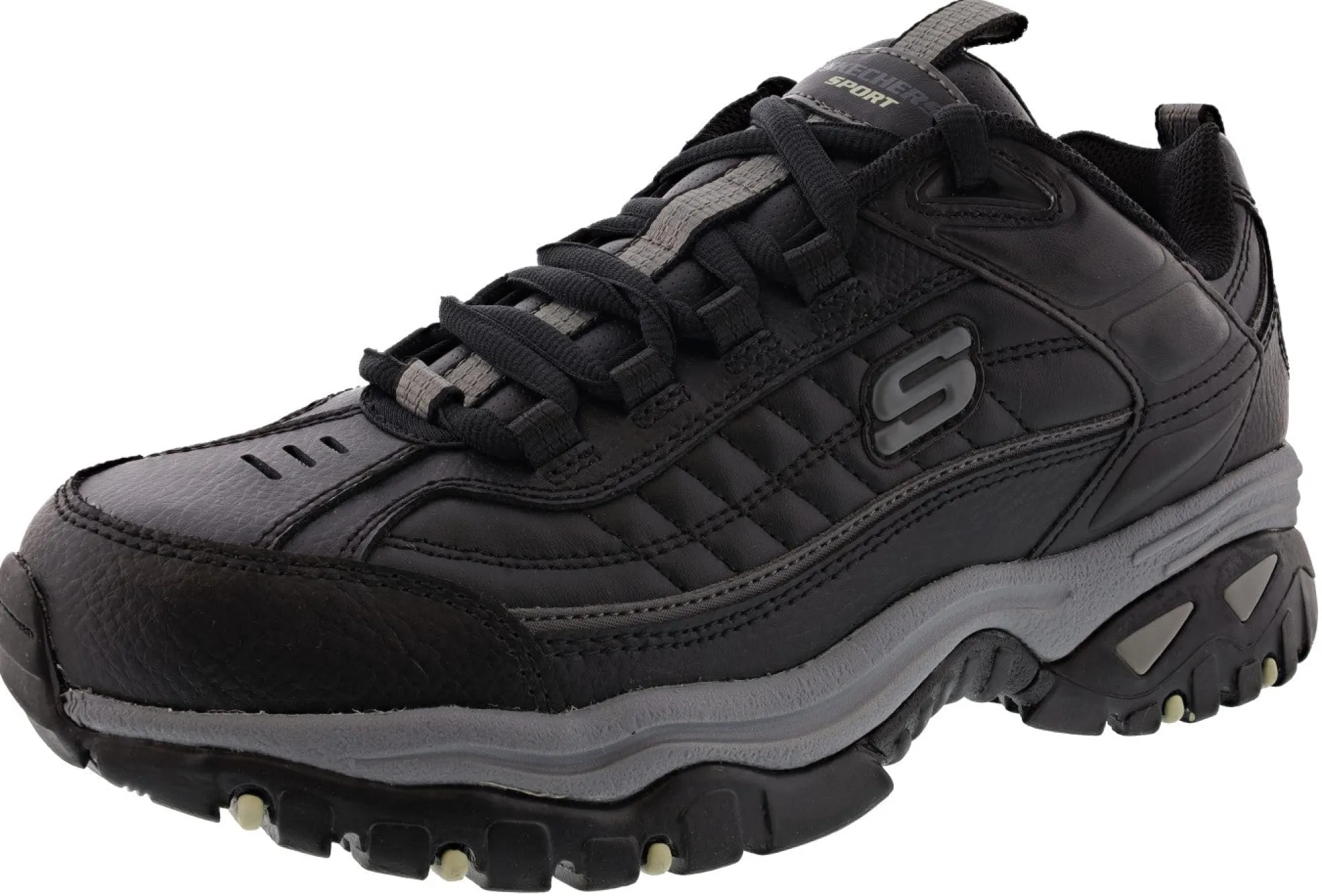 Running>Skechers Men's Energy After burn Wide Width Road Running Shoes Black/Black