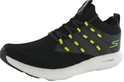 Walking|Running>Skechers Mens Lightweight Slip On Running Shoes Go Run 7 Black/White219