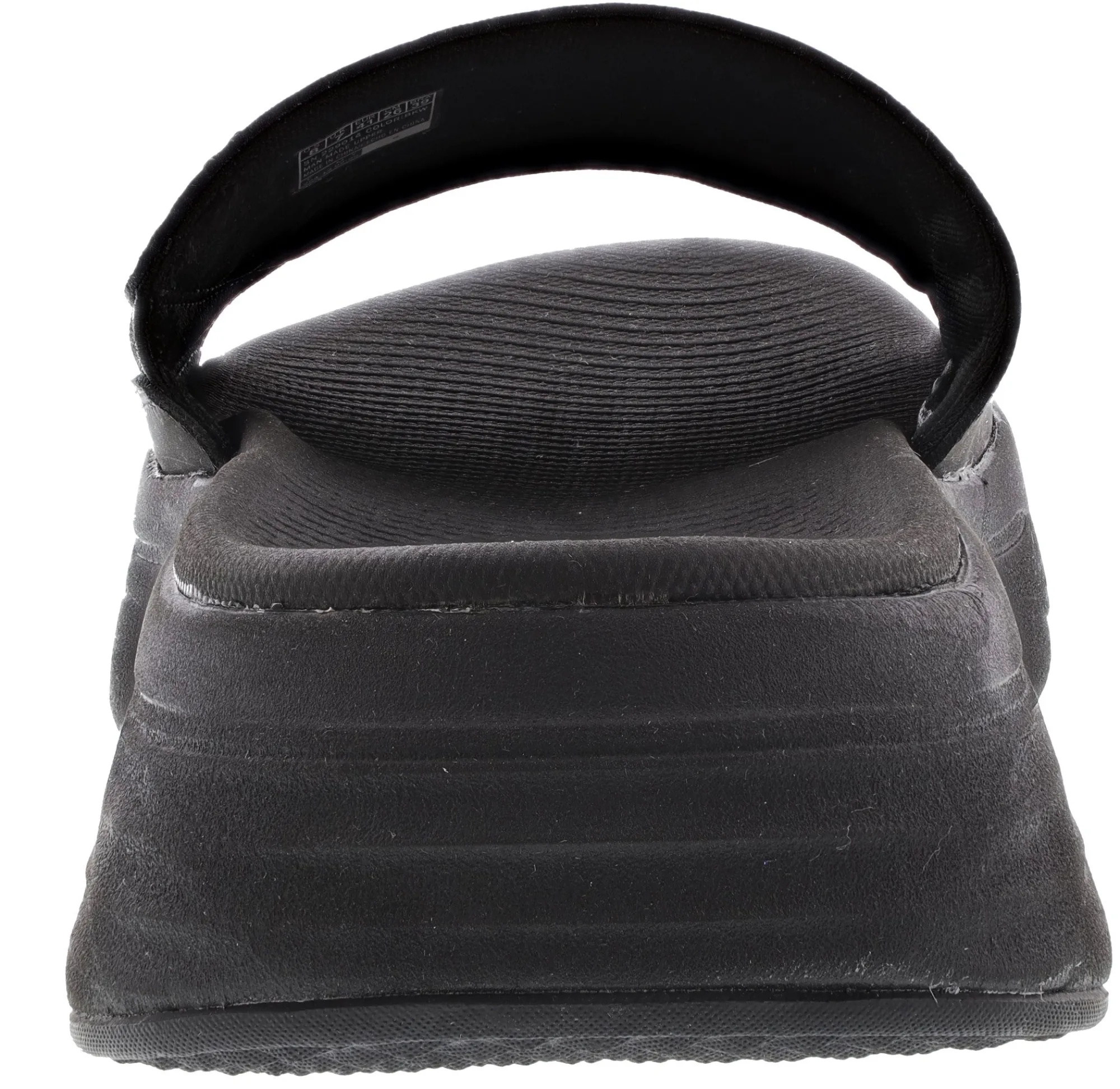 Slippers>Skechers Men's Max Cushioning Mizumi Slide Sandals Black/White