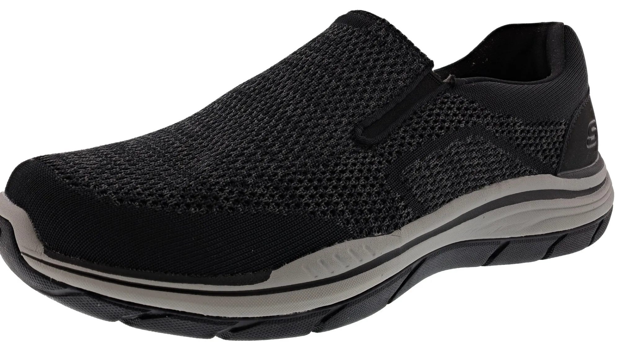 Casual|Walking>Skechers Men's Relaxed Fit:Expected 2.0 Arago Memory Foam Walking Shoes Black