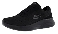 Walking|Running>Skechers Men's Skech-Lite Pro Planos Lace Up Running Shoes Black/Black