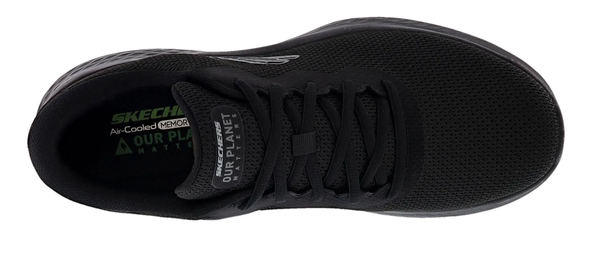 Walking|Running>Skechers Men's Skech-Lite Pro Planos Lace Up Running Shoes Black/Black