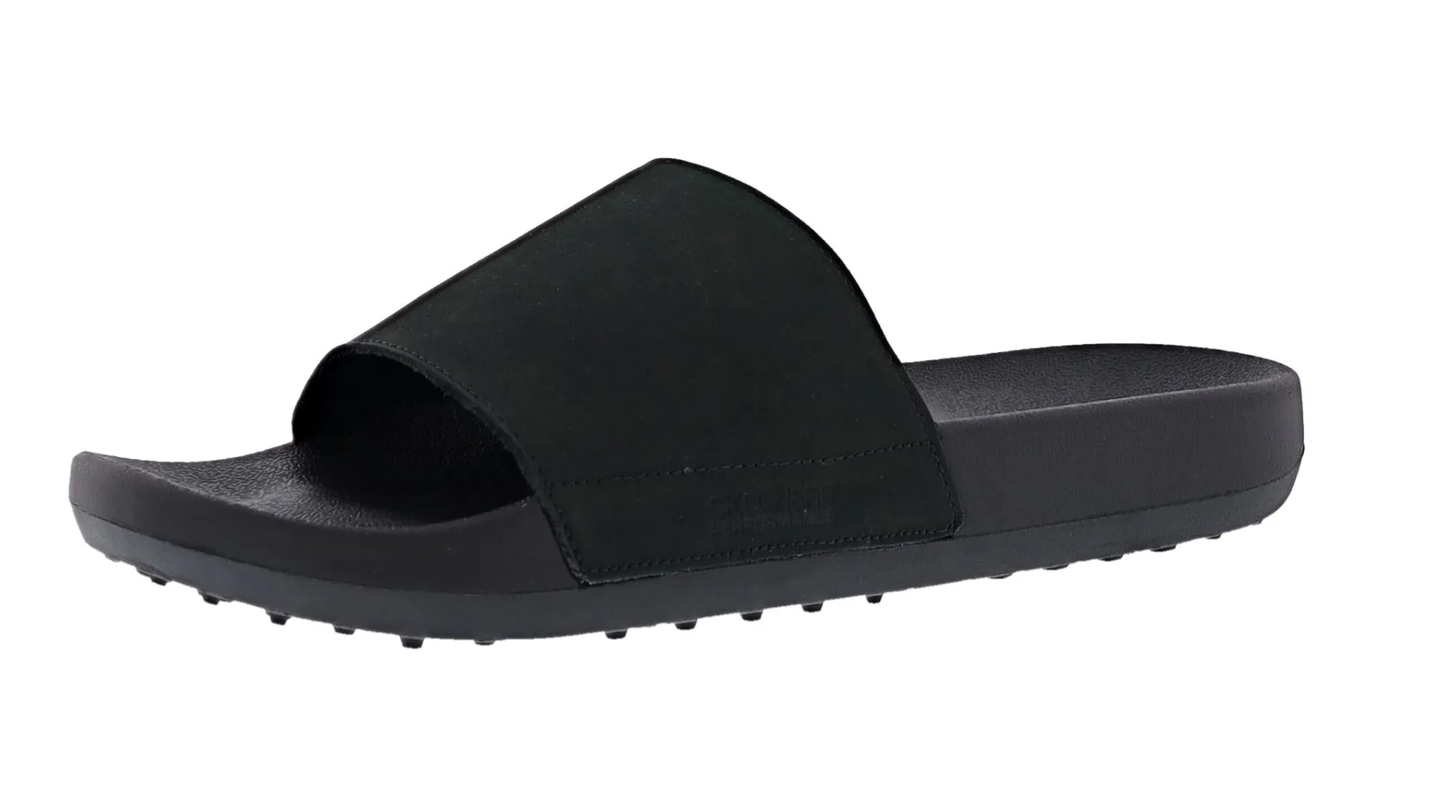 Sandals>Skechers Men's 19th Hole- Bunker Shot Slide Sandals Black/Black