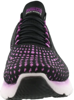 Walking|Casual>Skechers Women Lightweight Slip On Running Shoes MaxRoad 4 Black/Purple223