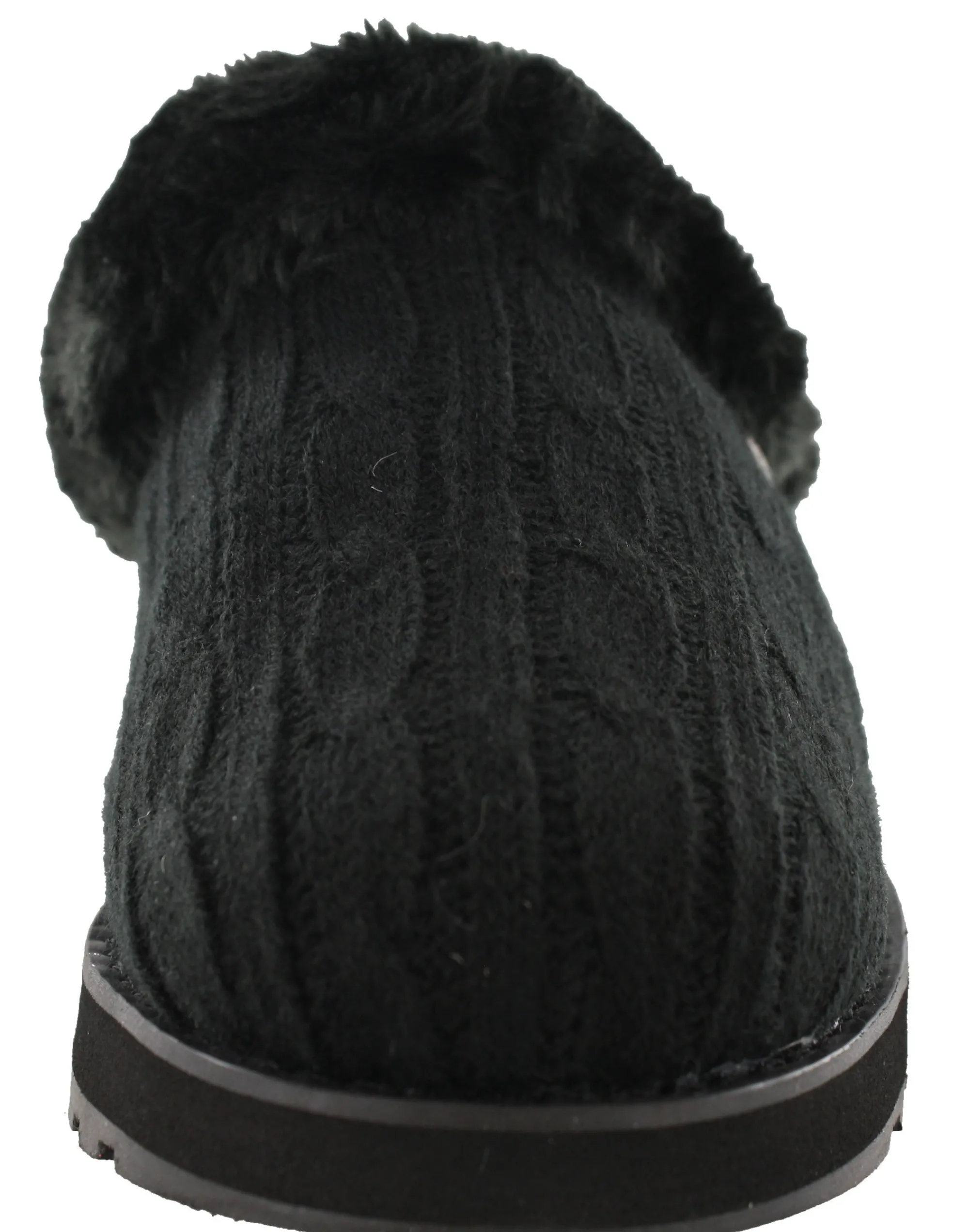 Wide Width Shoes|Slippers>Skechers Women Wide Width Furry Cozy Open Back Slippers Ice Angel