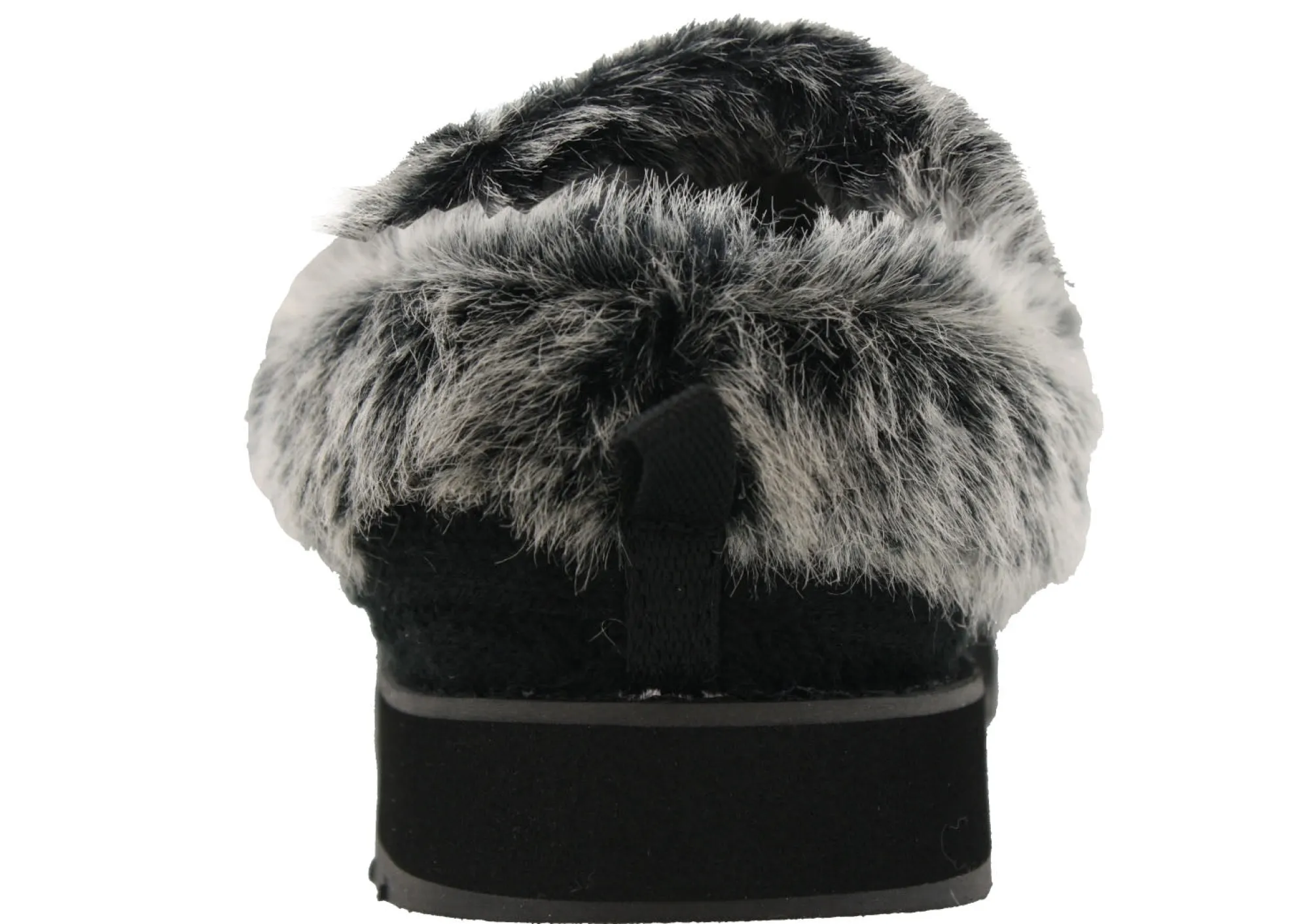 Wide Width Shoes|Slippers>Skechers Women Wide Width Furry Cozy Open Back Slippers Ice Angel