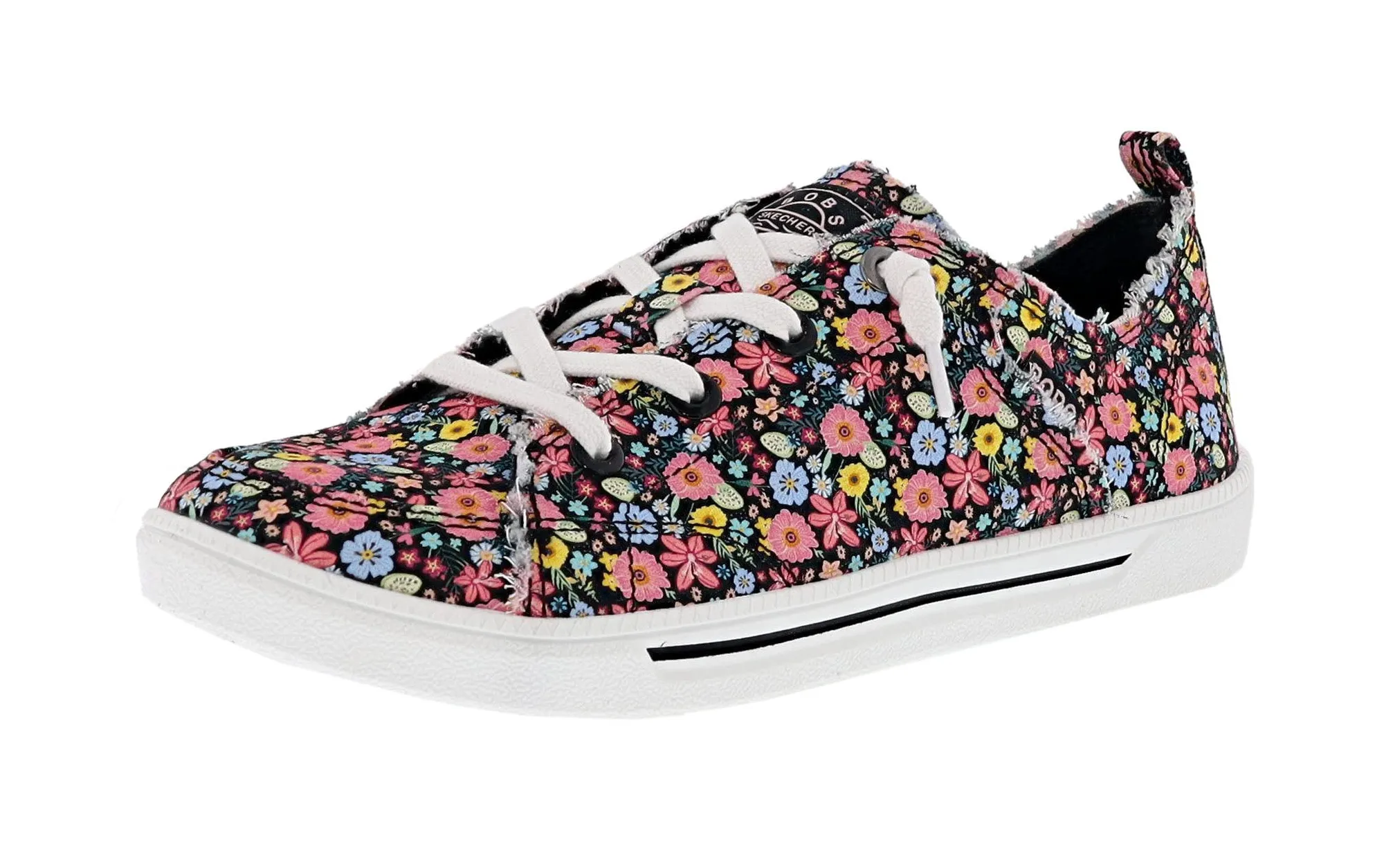 Casual>Skechers Women's Bobs B Cute 2.0 - Dainty Look Canvas Upper Shoes Black/Multi
