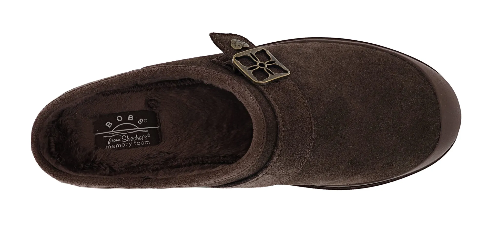 Slippers>Skechers Women's Bobs Dakota - Cozy Clogs Slippers Chocolate